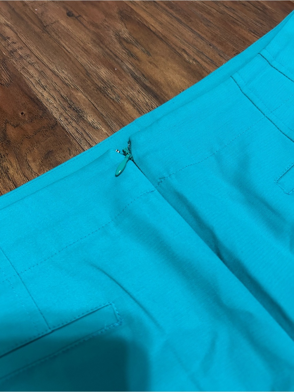 Teal Pencil Skirt Back Zipper Legally Blonde Inspired Work Casual - Picture 9 of 9